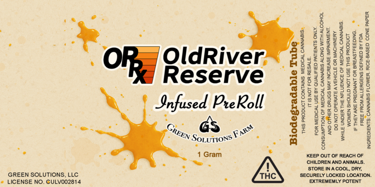 old river reserve infused preroll label